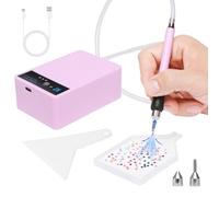 Nephelolux Electric Diamond Art Painting Pen Kit for Adults - Vacuum Diamond Art Painting Accessories and Tools with 3PCS Pen Tips, Storage Tray and Correction Plate for DIY Craft
