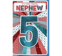 Nephew 5th Birthday Card - 'to A Very Special Nephew 5 Today - 5th Birthday