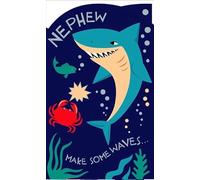 Nephew Birthday Card - Birthady Card for Him - Cool Shark Design