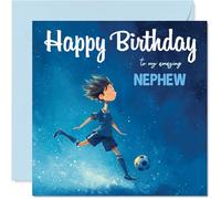Nephew Birthday Card for Men, Football Boy