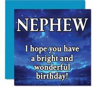 Nephew Birthday Card, Magical Night Sky