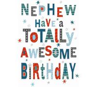Nephew Birthday Card, Totally Awesome Design, 13 x 19 cm