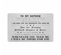 Nephew Card from Auntie, Best Nephew Gifts, I Love My Nephew Birthday Card from Uncle Auntie