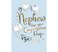 Nephew Confirmation Day Greeting Card, Religious Theme, Doves and Floral Design