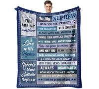 Nephew Gifts from Auntie Uncle, Gifts for Nephew Birthday Graduation Gift 2022 for him to My Nephew Throw Blanket 50X60 Inch
