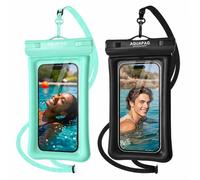 NEPHI IP68 Waterproof Phone Pouch 2 Pack-Up to 8.0"，Adjustable Neck Lanyard Floating Waterproof Phone Case for iPhone,Phone Dry Bags for Vacation Beach Pool Travel Essentials
