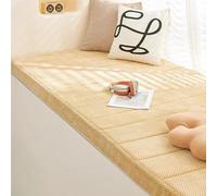 NEPHRA Bench Cushion with Removable Cover, Waterproof & Anti-Cat Scratch Thick 5cm Seat Cushion, 55D Sponge, for Indoor Kitchen Dining Patio Garden Furniture Replacement(C-Beige,150x55cm x5cm Thick)