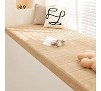 NEPHRA Bench Cushion with Removable Cover, Waterproof & Anti-Cat Scratch Thick 5cm Seat Cushion, 55D Sponge, for Indoor Kitchen Dining Patio Garden Furniture Replacement(C-Khaki,55x55cm x5cm Thick)