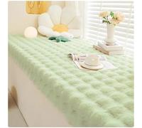 NEPHRA Bench Cushion with Removable Cover, Waterproof & Anti-Cat Scratch Thick 5cm Seat Cushion, 55D Sponge, for Indoor Kitchen Dining Patio Garden Furniture Replacement(B-Green,100x55cm x5cm Thick)