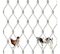 NEPHRA Garden Netting Heavy Duty, Stainless Steel Mesh, Trellis for Climbing Plants, Cat Mesh for Windows, Cargo Netting, Aviary Wire Mesh Easy to Store and Install (Size : H 2M x L 10M)