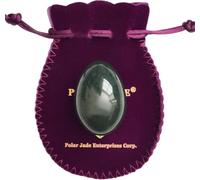 Nephrite Jade Egg Large Size Drilled with Certificate and Instructons for Users with Loose Pelvic Muscles to Train Kegel Muscles to Gain Better Bladder Control to Prevent Urinary Incontinence by Polar Jade