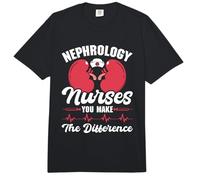 Nephrology Nurses You Make The Difference - Dialysis Nurse Comfort Colors Adult Heavyweight T-Shirt