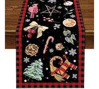 Nepnuser Yule Table Runner Pagan Christmas Decoration Winter Solstice Holiday Home Kitchen Dining Room Decor