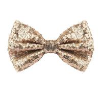 Neptniopllab Shiny Sequin Solid Bow Tie for Men Sparkling Pre-Tied Bowtie Glitter Christmas Birthday Party Fancy Dress, Coffee Brown, 1pc