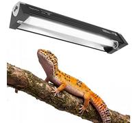 NEPTONION 8W Reptile T5 HO UVB 12.5" 5.0 Light Fixture with Tube, Low-to-Moderate UVB Hood for Terrariums, Suitable for Arid Reptiles Like Leopard Gecko