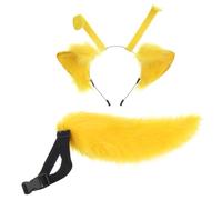 Neptuiby Halloween Headband Ears and Tail 2PCS Alien Cosplay Set Party Accessory Prop, Green