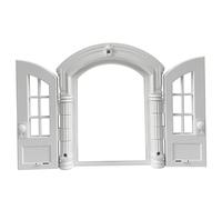 Neptuiby Interior Cat Door, Flap-free Design Indoor Cat Door for Cats & Small Dogs, Secure Lockable PPet Doors for Cats, White, 9.45×10.83×2.83inch.