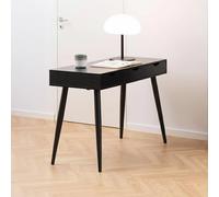 Neptun Office Desk - 3 Drawer - Black