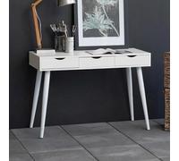 Neptun Office Desk - 3 Drawer - White