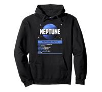 Neptune Facts - Planet Space Lover Solar System Pullover Hoodie