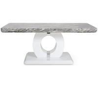 Neptune Marble Effect Grey White/ Coffee Table