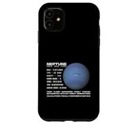 Neptune Planet Facts Space Explorer Astronomy Infographic Case for iPhone 11