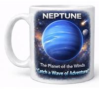 Neptune Planet of The Winds Catch A Wave of Adventure Space Coffee Cup Gift Mug