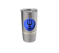 Neptune Planet Symbol Space Astrology Cosmic Design Stainless Steel Insulated Tumbler