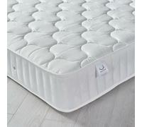 Neptune Spring Quilted Cotton Fabric Mattress - Small Double - Medium Firmness - Open Coil - 4ft (120 x 190 cm) - Happy Beds