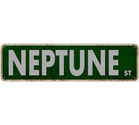 Neptune St Sign Novelty Neptune Decor Neptune Street Sign Wall Art Decor For Home Farmhouse Bar Cafe Man Cave 16 X 4 Inch