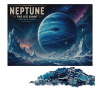 Neptune The Ice Giant Poster Wooden Puzzle for Adults, Hobby, 1000 Pieces | Shared puzzle time: less screen time at home in spare time.