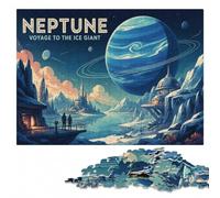 Neptune Voyage to the Ice Giant Poster Jigsaw Puzzle, 1000 Pieces | Present for puzzle enthusiasts: home hobby for puzzle fans on quiet evenings.
