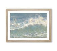 Neptunes Horses by Walter Crane Framed Print | A2 Oak Framed Wall Art | Ready to Hang | Modern Animal Picture | Living Room Bedroom Lounge Office