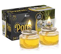 Ner Mitzvah Extra Virgin Olive Oil Shabbat Candles - 5 Hour Olive Oil Candles - 24 Pack Pre-Filled Shabbos Candles with Quick Light Technique