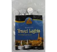 Ner Mitzvah Tealight Candles - Bulk Tea Light Candles Pack of 50 - White Unscented Tealights Candles - 3 Hour Burn Time