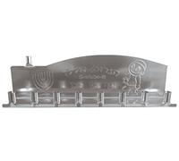 Ner Mitzvah Tin Candle Menorah - Fits All Standard Chanukah Candles - Sliver