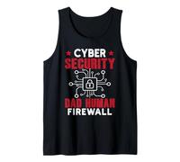 Nerd Computer Cyber Security DAD Human Firewall Coder Tank Top