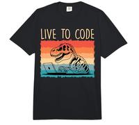 Nerd Computer Live to Code Funny Computer Science Coder Comfort Colors Adult Heavyweight T-Shirt