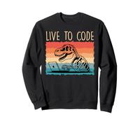 Nerd Computer LIVE TO CODE FUNNY Computer Science Coder Sweatshirt