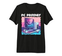 Nerd Computer PC PRODIGY Funny Science Coder Premium T-Shirt