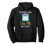 Nerd Computer REMEMBER WHEN 1.44 MB WAS PRETTY Science Coder Pullover Hoodie