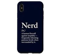 Nerd Definition Sarcastic Geek Humor for Scientists Life Case for iPhone XS Max