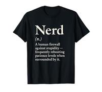 Nerd Definition Sarcastic Geek Humor for Scientists Life T-Shirt