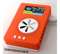 NerdMiner Nerdnos One - 200GH/s 8W Bitcoin Asic Miner Win 3.125 BTC Solo Lottery Miner with Low Power Consumption WiFi Connection with USB-C Cable