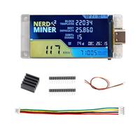 NerdMiner V2 Pro 307KH/S Bitcoin Miner Solo Lottery BTC Module Nerdminer V2 Mining Bitcoin with 1.9 Inch TFT Colour Screen ESP32-R8 Module with WiFi/BLE 5.0 More Odds Compatible with Nerd Miner