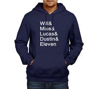 NERDO Strange Names Men's Hooded Pullover, mens, Hooded Sweatshirt, VEND-45993, navy, S