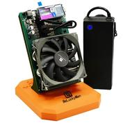 NerdQaxe++ASIC Bitaxe mining machine 4.8TH/s powerful computing power SOLO BTC exclusive mode 98W super energy-saving 15J/TH energy efficient home mining Bitcoins Miner (orange)