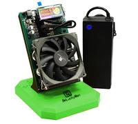 NerdQaxe++ASIC bitcoins miner mining machine 4.8TH/s powerful computing power SOLO BTC exclusive mode 98W super energy-saving 15J/TH energy efficient home mining Bitcoins Miner (Green)