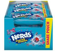 Nerds Gummy Clusters, Back to School Candy, Very Berry, 3ounce (Pack of 12)