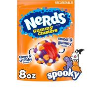 Nerds Spooky Gummy Clusters, Halloween Candy, Nerds Gummy Candies, 8 Ounce Treat Resealable Pouch